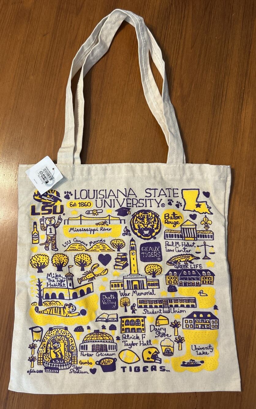 Julia Gash Louisiana State University Tote Bookbag